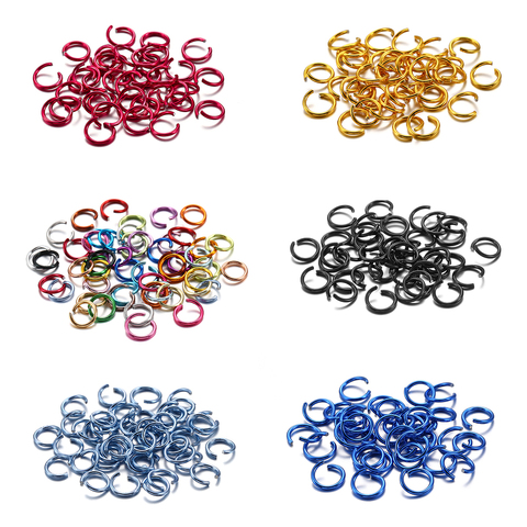 300pcs/bag 6 8 10 mm Colorful Open Jump Rings Split Jump Ring Connector For Diy Jewelry Making Findings Accessories Supplies ► Photo 1/6
