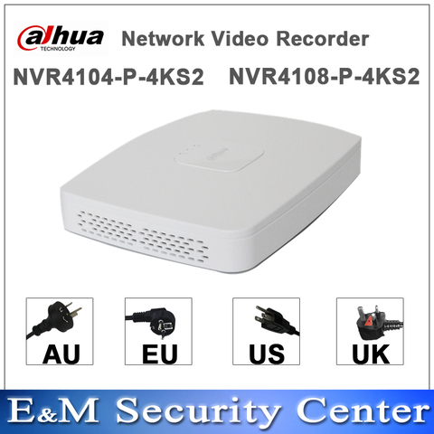 Original dahua egnlish version NVR4104-P-4KS2 and NVR4108-P-4KS2 replace NVR4104-P and NVR4108-P POE NVR 4/8ch mini NVR 4PoE ► Photo 1/1