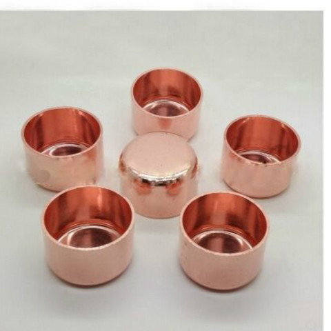 10 pcs copper end cap  Stop End Cap Solder Plumbing Fitting For Copper Pipe ID 10mm 12mm 15mm 22mm 28mm 108mm ► Photo 1/3