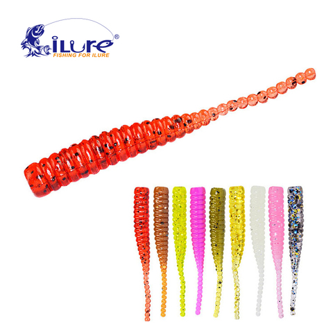 iLure 15 Pcs/lot Worm Ice Fishing Baits Soft lure Polaris 38mm 0.36g Soft Baits Jigging Minnow Pesca Jerk Pesca Jig Trout Jig ► Photo 1/6