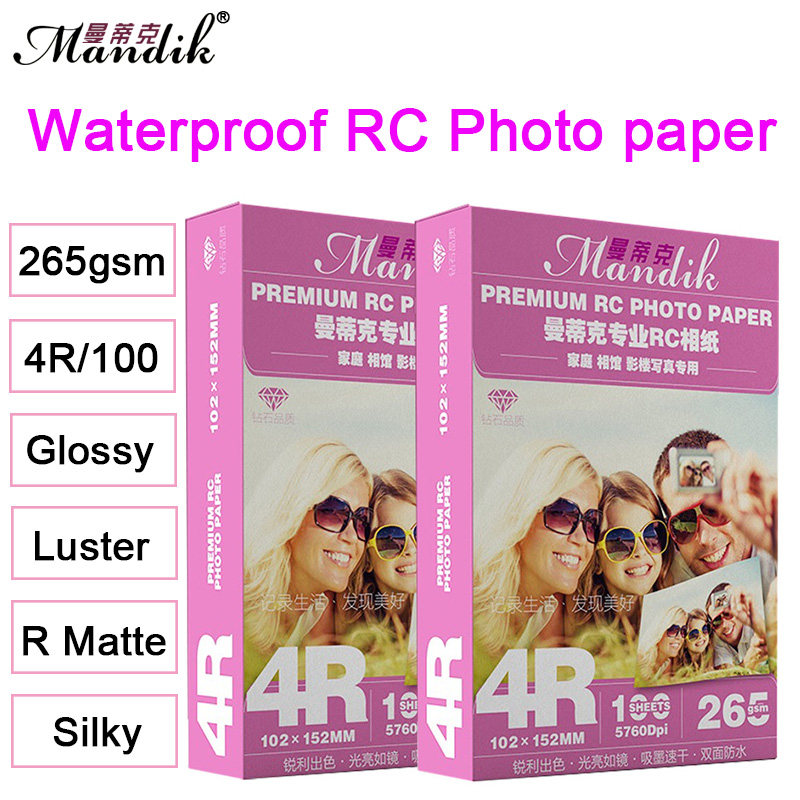 RC Luster Photo Paper RC Rough Matte Photo Paper Waterproof Photo