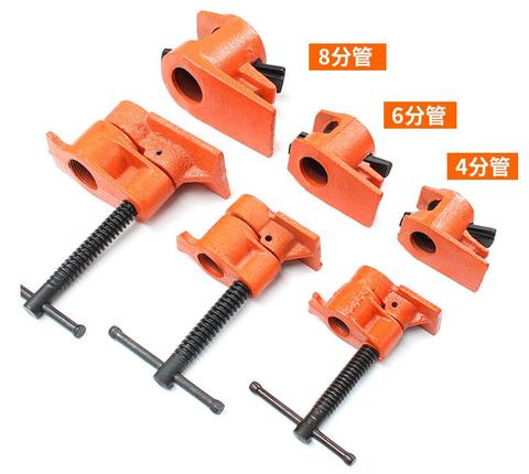 6 inch Heavy Duty Pipe Clamp Woodworking Wood Gluing H-style Cast Iron Pipe Clamp Hand Tool Fixture Carpenter Woodworking Tool ► Photo 1/1