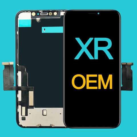 Factory Wholesale OEM New Lcd for iPhone XR Display Screen Touch With Metal Factory Display For iPhone XR Lcd touch Screen ► Photo 1/6