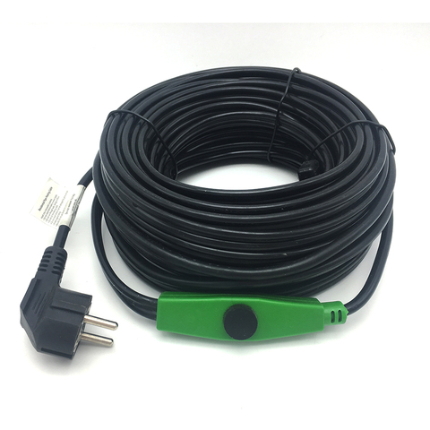 16w/m Anti-freeze pipe heating cable pipe frost protection 220v heating cable with mini inteligent controller ► Photo 1/6