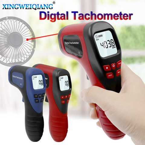 Tachometer Digital LCD Tachometer Laser Non-Contact Tach Range 2.5-99999RPM Motor Speed Meter Tools ► Photo 1/6