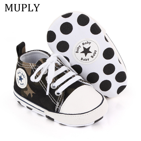 Newborn Baby Boys Girls First Walkers Infant Toddler Classic Sneakers Shoes