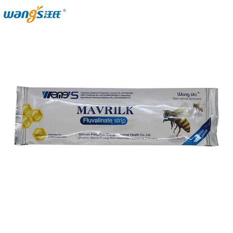 Wangshi Mavrilk 20 Strips Fluvalinate Strip High Concentration Bee Varroa Mite Control Beekeeping Medicine Farm Tool Supplies ► Photo 1/1