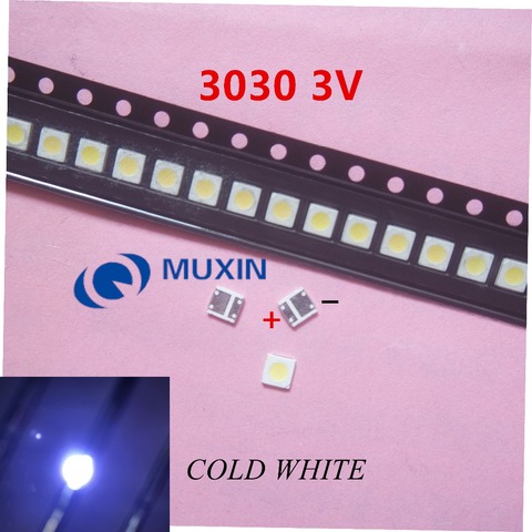 200PCS LED Backlight 1W 3030 3V Cool white 80-90LM TV Application new Lxtar ► Photo 1/1