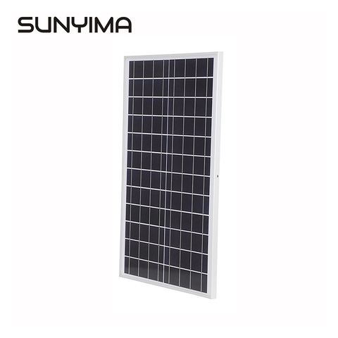SUNYIMA 6V Solar Panel 3W 6W 10W 15W Photovoltaic Sunpower Solar Battery Charger Polysilicon Solar Panels Kit for Outdoor ► Photo 1/6
