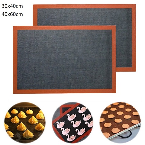 Nonstick Baking Mat Heat Resistant Oven Sheet Liner For Cookie Bread Biscuits Puff DIY Baking Pastry Silicone Mat Kitchen Tools ► Photo 1/6