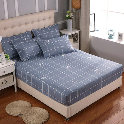 Plaids Mattress Cover for Bed Quilted Fitted Sheet for Single Double Bed XF861-6 (Support Dropshipping) ► Photo 1/6