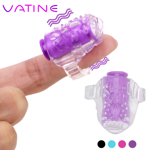 VATINE Finger Vibrators Masturbation Oral Licking Adult Products Sex Toys For Women Clitoris Stimulator Tongue Shape Vibrator ► Photo 1/6