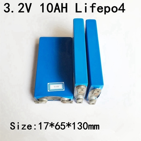 6pcs10ah Lifepo4 Battery 3.2v 10ah 38120 Lifepo4 Battery Cell 5c for Bike Lifepo4 10ah Battery Pack Power Tool Electric Vehicle ► Photo 1/1