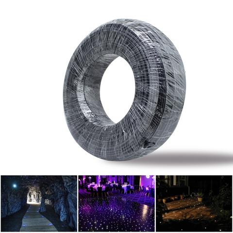 150M/roll  High quality  solid core 3.0mm black PMMA Plastic end glow Fiber Optic cable ► Photo 1/6