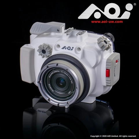 AOI UH-EPL10 Scuba Diving Underwater Photography Camera Housing for Olympus PEN E-PL9/10 with Kit Lens M.ZUIKO DIGITAL ED 14-42m ► Photo 1/6
