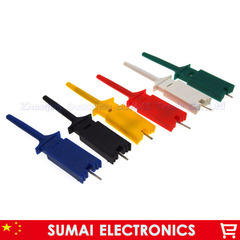 Test hook clip,Grabber SMD IC Test Probe Hook for Multimeter,Logic analyzer test clips with Pin,Color Mix or choose ► Photo 1/4