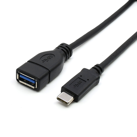 1m 3ft USB3.1 USB C OTG cable Type c Male to USB3.0 female data adapter cable ► Photo 1/3