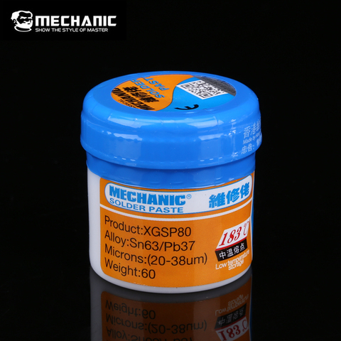 MECHANIC XG-80 60g Solder Paste Flux Welding Paste Flux Sn63/Pb67 25-45um For Mobile Phone SMD SMT BGA Repair Tools ► Photo 1/2