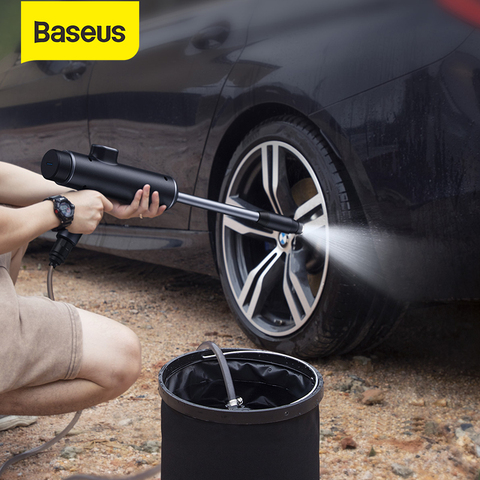 Baseus Electric Car Washer Gun High Pressure Cleaner Foam Nozzle For Auto Cleaning Care Cordless Protable Car Wash Spray ► Photo 1/6