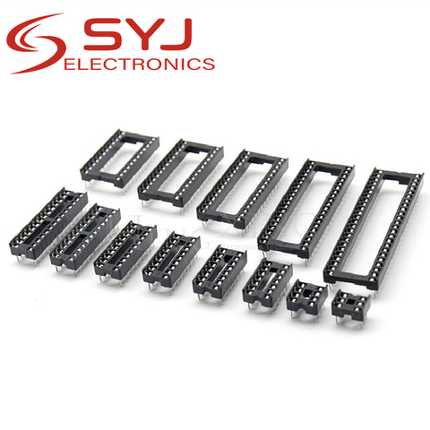 10PCS Sockets DIP6 DIP8 DIP14 DIP16 DIP18 DIP20 DIP28 DIP32 DIP40 pins Connector DIP Socket 6 8 14 16 18 20 24 28 32 40 pin ► Photo 1/6