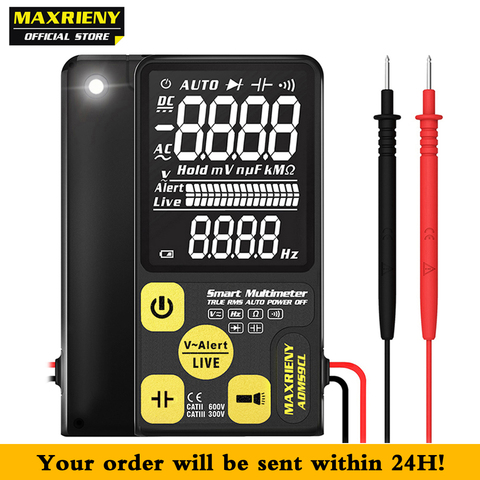 MAXRIENY S9CL Digital Multimeter Mini EBTN Display Voltmeter LCD Voltage Capacitance Frequency Resistance Ohm Diode NVC Tester ► Photo 1/6