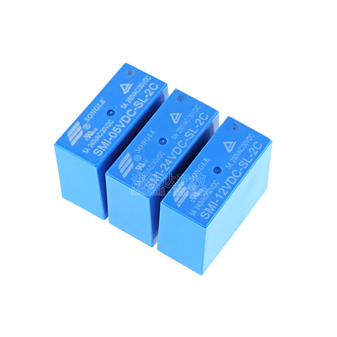 2PCS/lot Power relays SMI-05VDC-SL-2C SMI-12VDC-SL-2C SMI-24VDC-SL-2C 5V 12V 24V 5A 250VAC/30VDC 8pin ► Photo 1/2