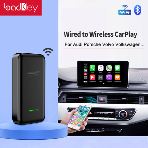 Loadkey & Carlinkit 2 CarPlay Wireless Adapte For Wolkswagen Volvo Bower Cadillac Chery Chevrolet Citroen Fiat Honda Carplay2air ► Photo 1/6