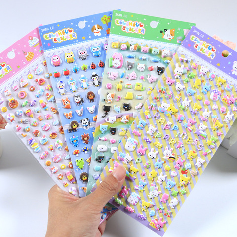 New Arrival Cute Mini Animals Puffy 3D Stickers DIY Scrapbooking  Sticker Diary Stationery Decorative Supply ► Photo 1/5