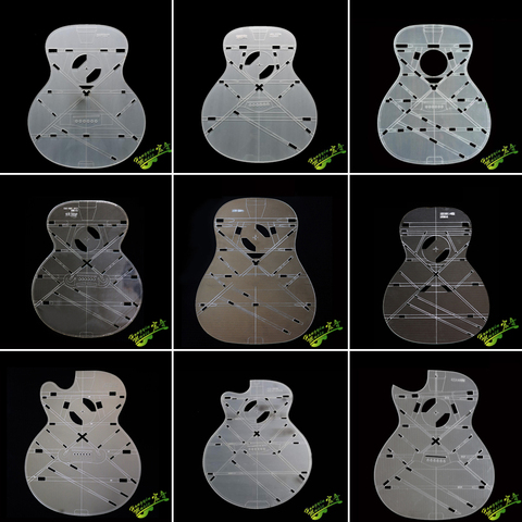 Folk guitar template Acrylic guitar model guitar beam position molded guitar mold template ► Photo 1/6