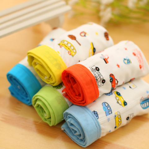 3Pc/lot Random Colors Soft Breathable Boys Boxer Kids Underwear Boy Underpants Boxer Modal Soft for Children 2-8Y ► Photo 1/6