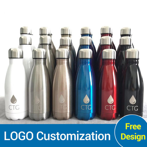 Personalized customization Stainless Steel Bottle For Water Bottles Thermos Gym Sports Shaker Double-Wall Insulated Vacuum Flask ► Photo 1/6