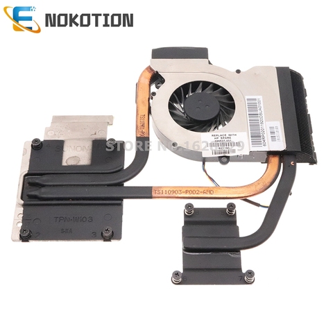 NOKOTION 666520-001 666527-001 Radiator for HP Pavilion DV7 DV7-6000 DV7Z-6100 PC Cooling heatsink with fan SOCKET FS1 ► Photo 1/4