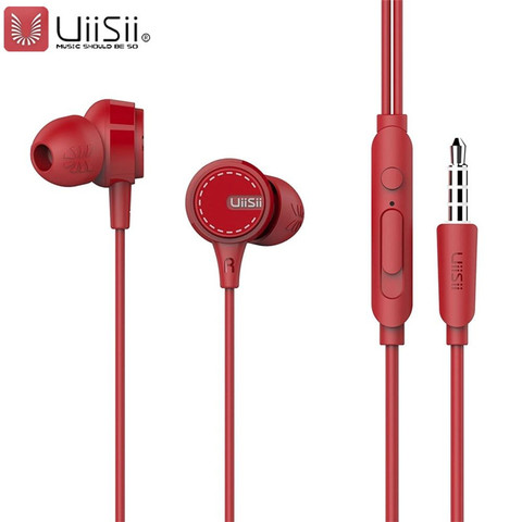 UiiSii Super Bass In-ear Mobile Phone Earphone With Mic noise reduction and sound insulation game earplug microphone for iPhone ► Photo 1/6