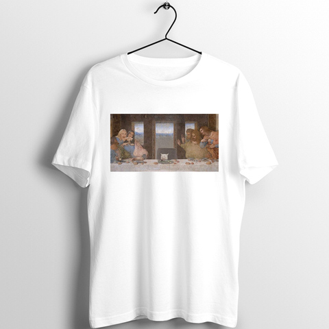 Unix T Shirt Men Meme Woman Yelling At A Cat The Last Supper Da Vinci Renaissance Classical Meme Printed Tee ► Photo 1/6