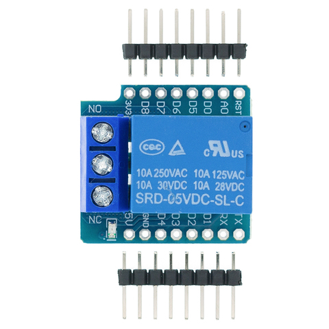 One Channel Wemos D1 Mini Relay Shield Wemos D1 Mini Relay Module for ESP8266 Development Board 1 channel ► Photo 1/6