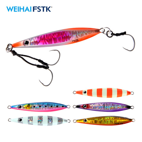 fishing lure metal jig Slow Jig Metal Casting Spoon 20g/40g/60g/80g Artificial Bait Off Shore Lead Cast Jigging Fishing Tackle ► Photo 1/6