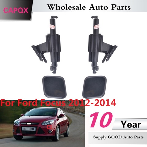 CAPQX For Ford Focus MK3 2012 2013 2014 2015 headlight washer nozzle Water Spray Nozzle Jet Bracket / washer cover cap ► Photo 1/1