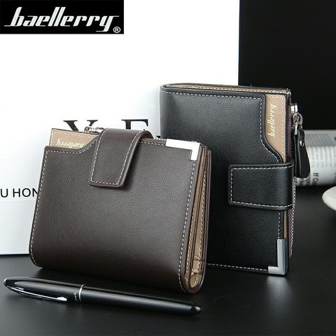 Baellerry Brand Wallet Men Leather Men Wallets Purse Short Male Clutch Leather Wallet Mens Money Bag Quality Guarantee Carteira ► Photo 1/6
