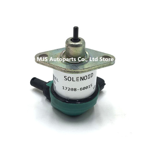 17208-60015 1C010-60015 Flameout Solenoid Valve For Kubota D1005 M105S 1720860015 V1505 12V Flameout Switch Shut Off Solenoid ► Photo 1/6