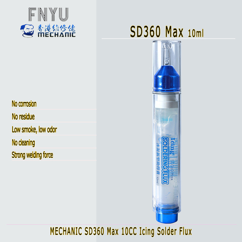 Solder paste Solder Flux MECHANIC SD360 Max 10ml Icing Solder Flux Welding Advanced Oil Flux Grease 10cc Soldering Repair Paste ► Photo 1/6