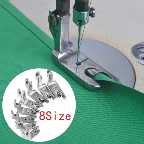 Hot Sale Sewing Machine Accessories 3Pcs Foot Presser Attachment Material Press Feet Set for Rolled Industrial Sewing Machine ► Photo 1/6