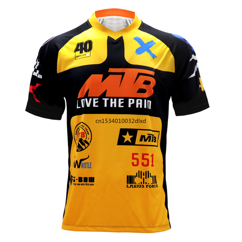 Explosion MTB   downhill jersey  Motorcycle Jersey  Pro Cycling Jersey competitive race Mountain Bike Shirt short sleeve ► Photo 1/6