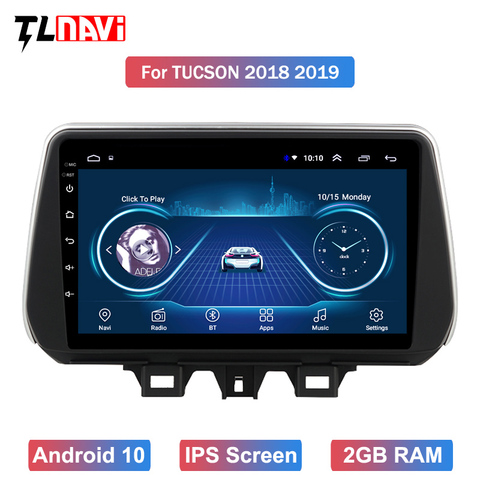 10 inch HD Touchscreen Android 10 Car Multimedia Player GPS For 1Hyundai ENCINO kona/Tucson 2022 Bluetooth ► Photo 1/6