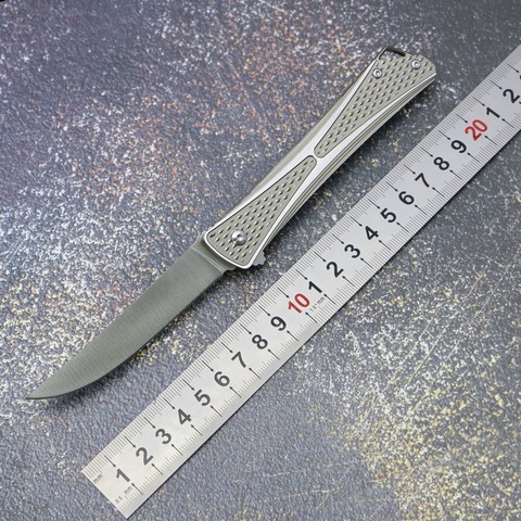OEM 7530 flipper folding knife 8CR13MOV blade aluminum alloy handle outdoor camping hunting fishing pocket fruit knives EDC tool ► Photo 1/6