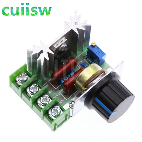 10PCS/LOT AC 220V 2000W SCR Voltage Regulator Dimming Dimmers Speed Controller Thermostat ► Photo 1/3