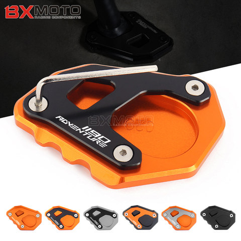 For KTM Adventure 1290 1050 1090 1190 Adv Motorcycle Accessories CNC Kickstand Foot Side Stand Extension Pad Support Plate ► Photo 1/6