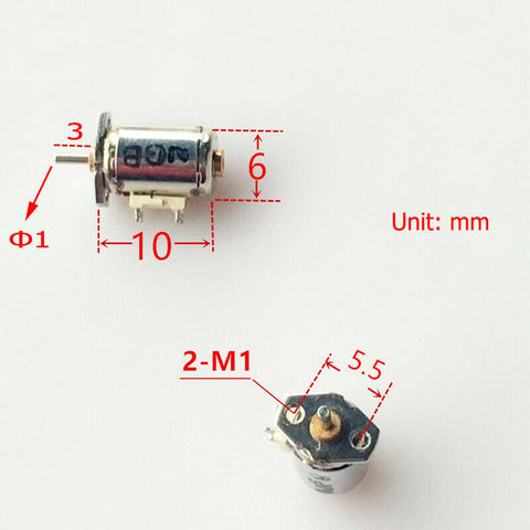 2-phase 4-wire Micro 10mm Stepper Motor Miniature Tiny Small Dia 10mm Mini Step Motor DIY Digital Camera ► Photo 1/3