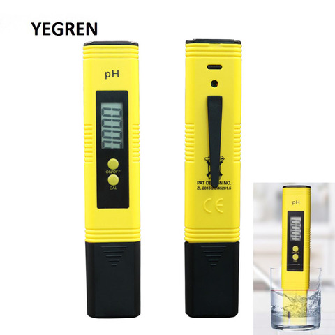 0-14 PH Handheld Digital PH Meter Pen with LCD Display Drinking Water Tester Aquarium Pool Purity Tester Automatic Calibration ► Photo 1/6