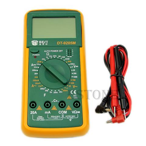 DT9205M Digital Voltmeter Multimeter Ohmmeter Ammeter Capacitance Tester LCD New ► Photo 1/1