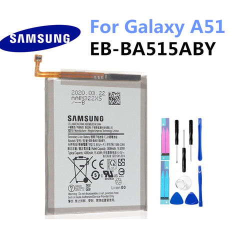 Original Samsung Replacement Battery EB-BA515ABY For Galaxy A51 Genuine Phone Battery 4000mAh ► Photo 1/3